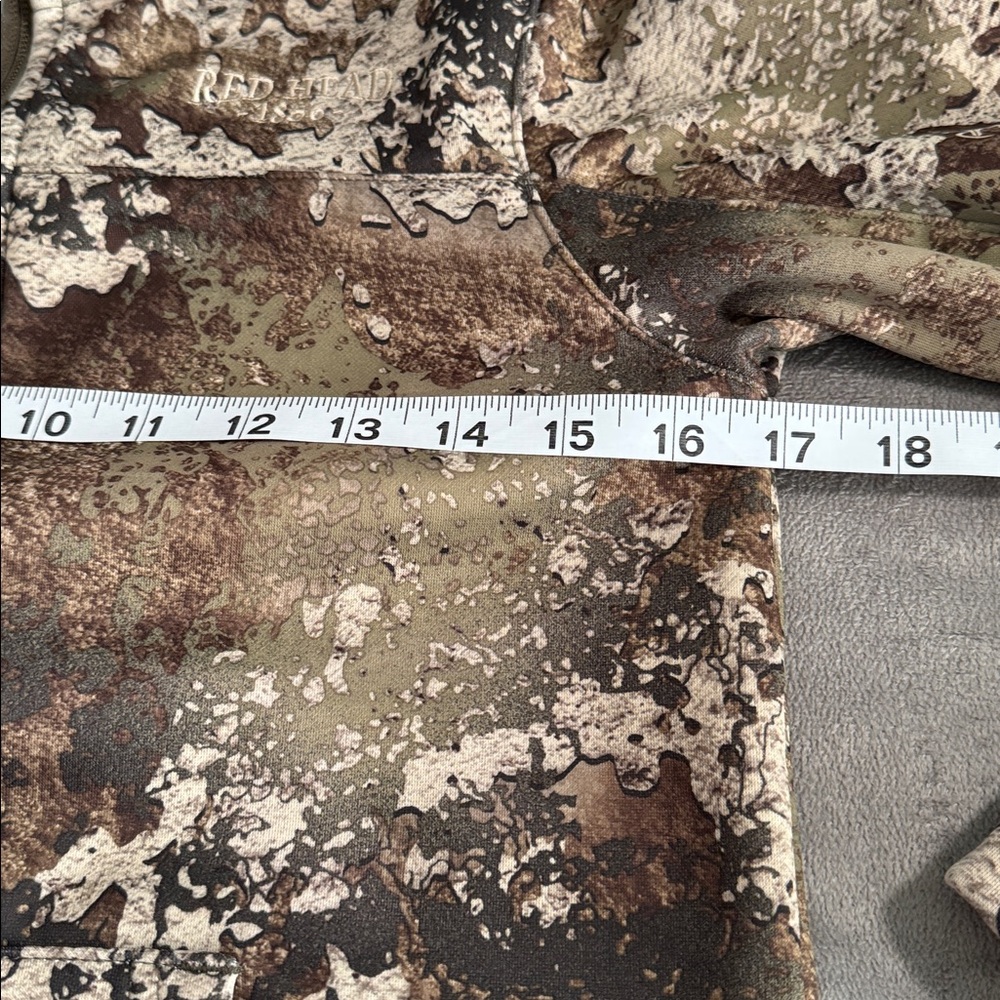 RedHead Kids Camo Strata Hoodie - Brown, Green, Tan Sz L - Picture 2 of 12